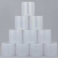Cosmetic thermos jar Ascorp 50 ml transparent set of 10 pcs (420)