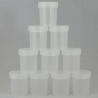 Cosmetic jar Ascorp 40 ml transparent set of 10 pcs (2904)