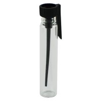 Cosmetic sample bottle Ascorp glass Violet 2 ml transparent set 10 pcs (3676)