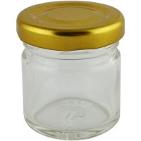 Cosmetic jar Ascorp Jam 40 ml glass set of 10 pcs (4995)