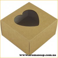 Premium Kraft box with heart window