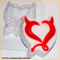 Fatal heart 80 g plastic mold