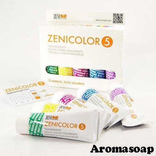 Набор пигментов ZeniColor, Словакия 5 шт по 30 г