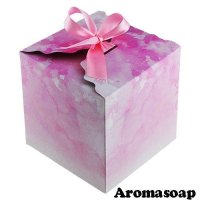 Подарочная коробка Мега мрамор розовый