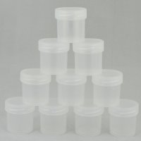 Cosmetic jar Ascorp 20 ml transparent set of 10 pcs (894)