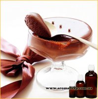 Mousse with dark chocolate fragrance (flavor)