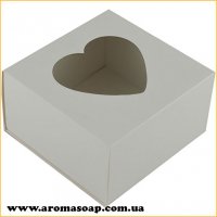 Premium white box with heart window