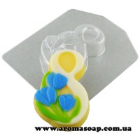 March 8 with spring crocus 57 g Plastic mold