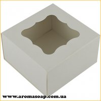 Premium White box with figured window