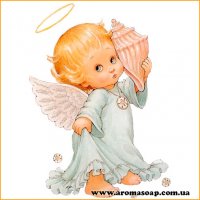 Picture on water-soluble paper Angel-003