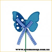 Decor on a stick Blue Butterfly