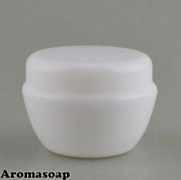 Jar 10 ml figured white