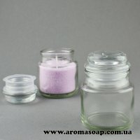 Jar with lid for candles 120 ml (glass)