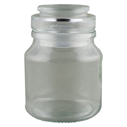Cosmetic jar Ascorp Jam 205 ml glass with a glass stopper set of 2 (6632)