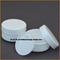 White jar with liner 15 ml