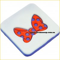 Bow with polka dots silicone stamp