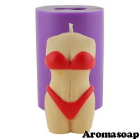 Candle woman image 01 77 g 3D silicone elite form