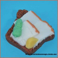 Sandwich with cucumber and salo silicone mold
