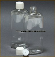 Flat bottle 150 ml + cap with dispenser nozzle