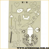 Chipboard set Matters of the heart 2 104