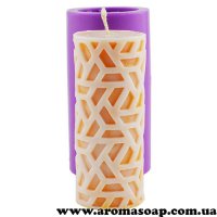 Candle tube pattern 06 3d silicone mold