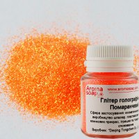 Holographic orange glitter