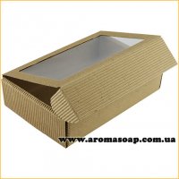 Corrugated box with window Techno