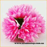 Decorative pink chrysanthemum buds 5 pcs