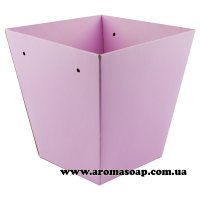 Cardboard flower pots Pale lilac without handles