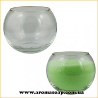 Vase for bulk palm wax candle Aquarium 600 ml (glass)