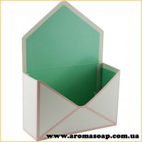 Small envelope box Mint for a bouquet