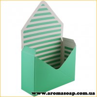 Коробка-конверт середня салатова для букета