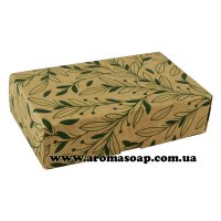 Kraft sweets box with leaves