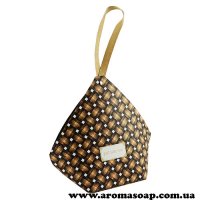 Diamond-patterned cardboard bag