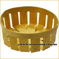 Large round veneer basket