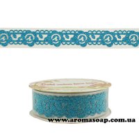 Decorative tape with glitter pattern 1 pc.