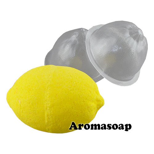 Sphere for bath bombs Lemon 190 g plastic mold