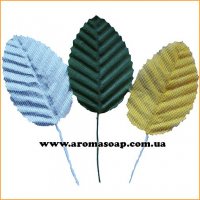Gold leaves on wire 10 pcs