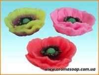 Poppy 3D silicone mold