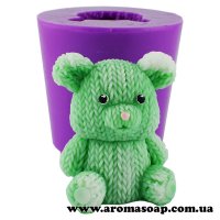 Knitted bear 02 3D silicone mold