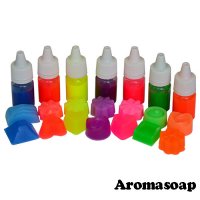 Set of 7 liquid fluorescent pigments, 10 ml each