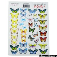 Set of stickers (stickers) 301 Butterfly 40 pc