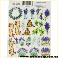 Set of stickers (stickers) 056 Lavender Provence