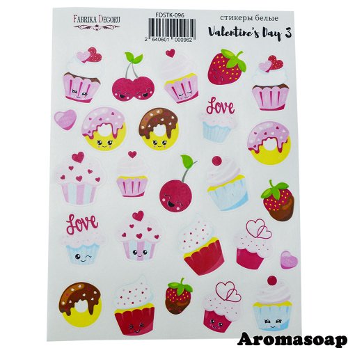 Set of stickers (stickers) 096 Valentines day 3 25 pc