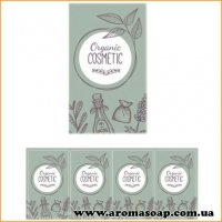 Stickers No. 013 4 pcs Organic cosmetic