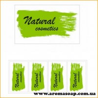 Stickers No. 019 4 pcs Natural cosmetics