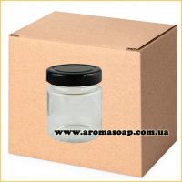200 ml glass jar and black metal lid WHOLESALE 300 pcs