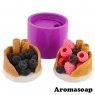 Waffle cake with berries 90 g 3D silicone elit-mold