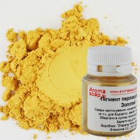 Pearlescent gold pigment