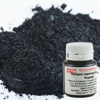 Pearlescent black pigment